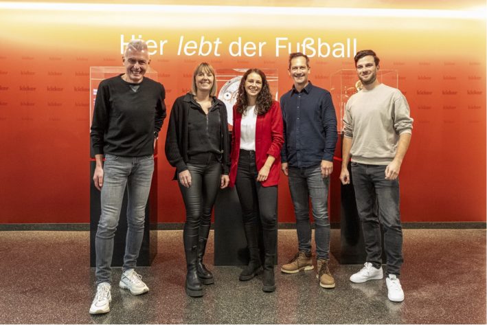 From left to right: Werner Wittmann, Anja Leberer (both OV), Theresa Kirchner, Tobias Oberascher (both Pinpoll), Maximilian Schmeckel-Nardozza (OV);